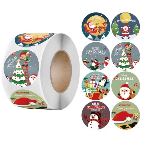 Christmas gift stickers decorative sealing sticker Merry Christmas Reward Self-adhesive labels Children's Day party - Image 19
