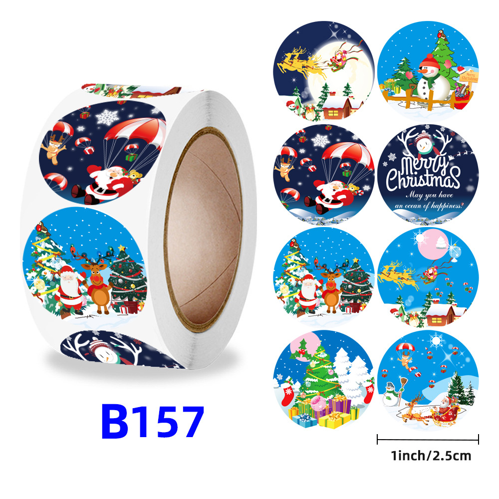 Christmas gift stickers decorative sealing sticker Merry Christmas Reward Self-adhesive labels Children's Day party - Image 10