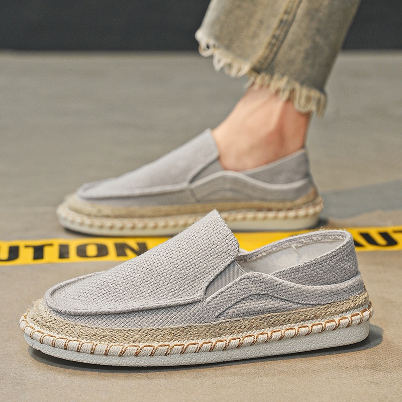 Fisherman Shoes Men's Breathable Cloth Shoes Hanfu Shoes Men's Casual Slip-On Loafers Driving Old Beijing Cloth Shoes - Image 4