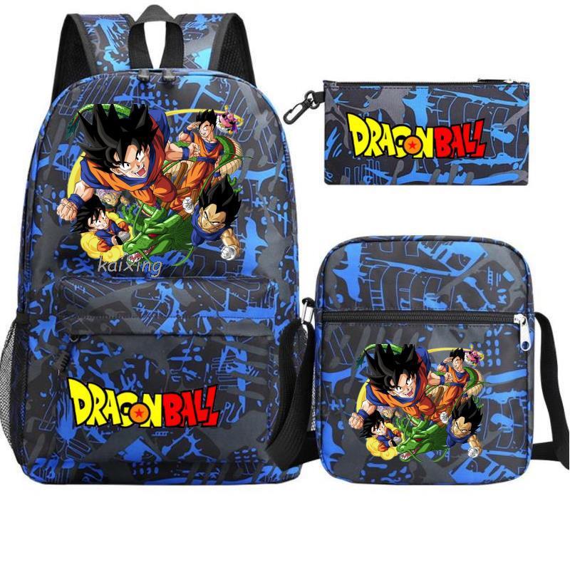 Youth Dragon Ball Backpack Student Shoulder Bag Travel Bag 3-Piece Set - Image 2