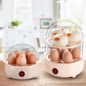 Egg Cooker Anti-Dry Burn Small Steamed Egg Machine Mini Egg Boiler Household Breakfast Gadget
