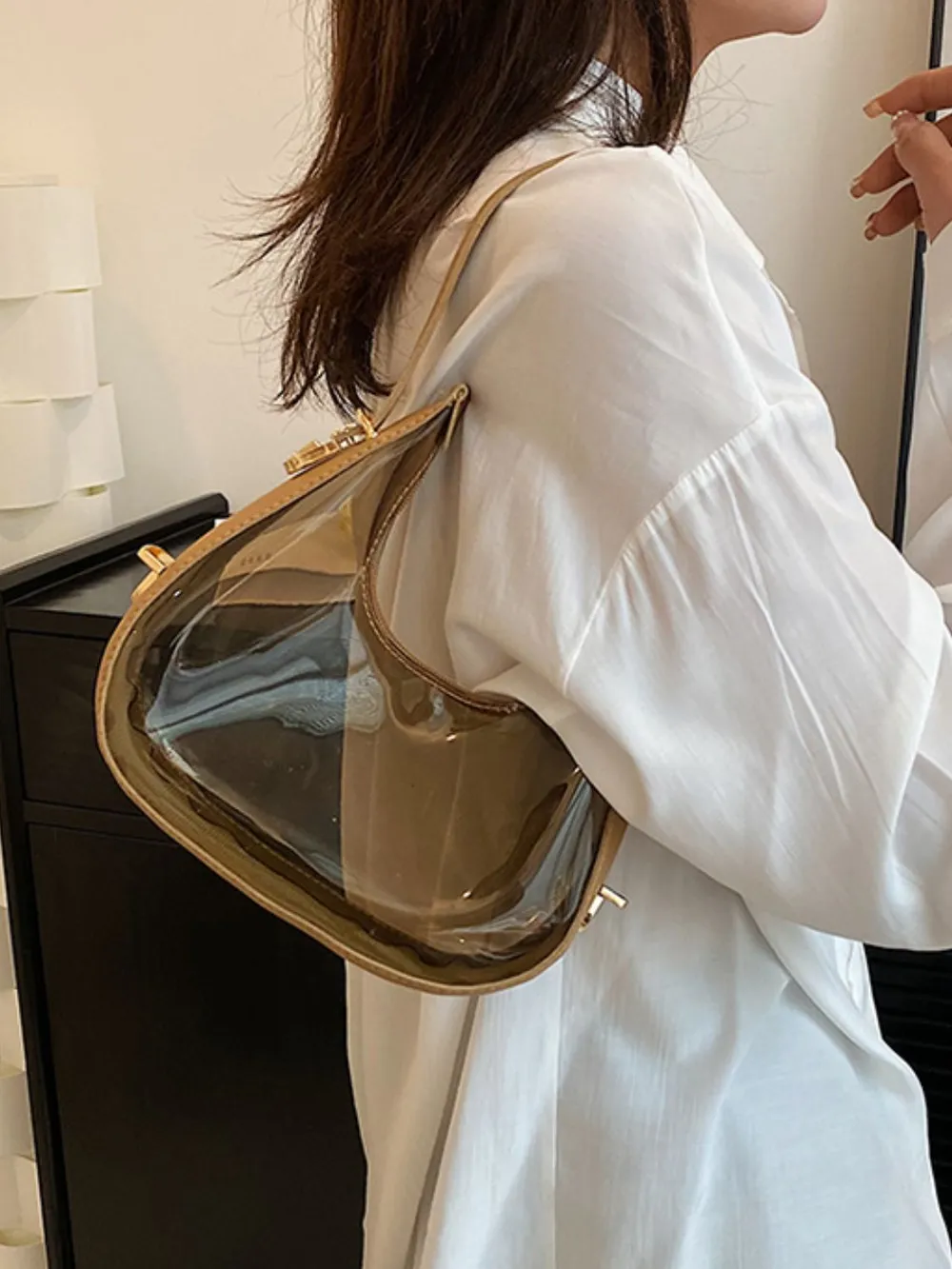 PU Leather PVC Shoulder Bag - Image 2