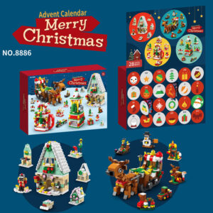 Christmas 24 Surprise Blind Box Small Gift Building Block Set Toy Christmas Gift