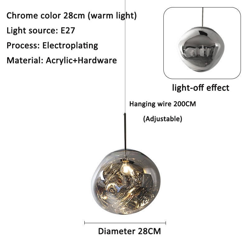 Restaurant Pendant Light Villa Loft Duplex Atrium Staircase Long Line Light Luxury Acrylic Living Room Pendant Light - Image 6