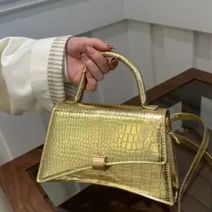 Solid Color PU Leather Handbag