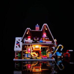 Building block lighting compatible with LEGO winter Christmas series 10267 gingerbread house LED remote control lighting