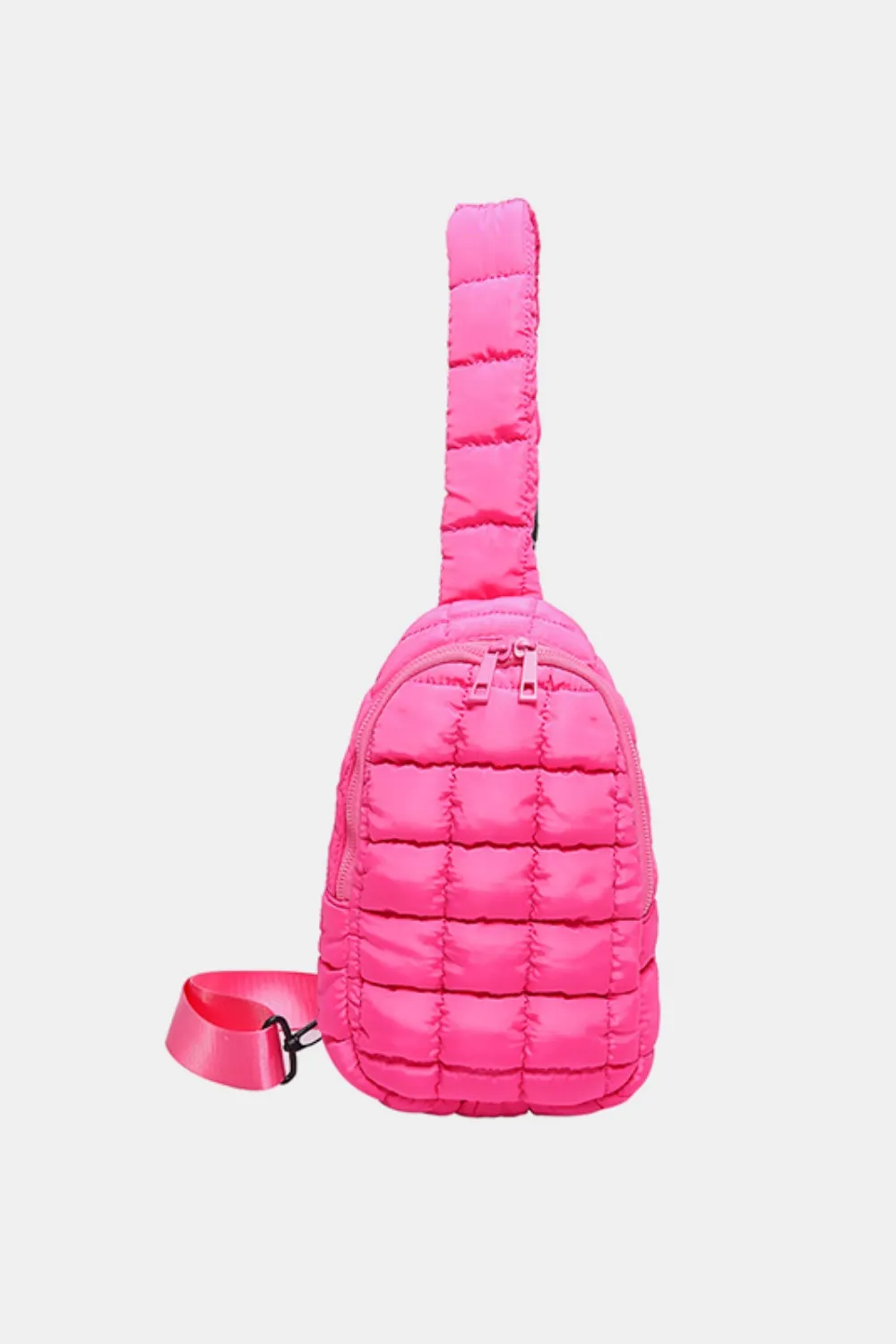 Quilted Nylon Crossbody Bag - Image 7