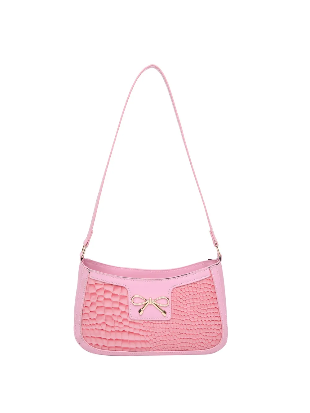 Bow PU Leather Shoulder Bag - Image 16