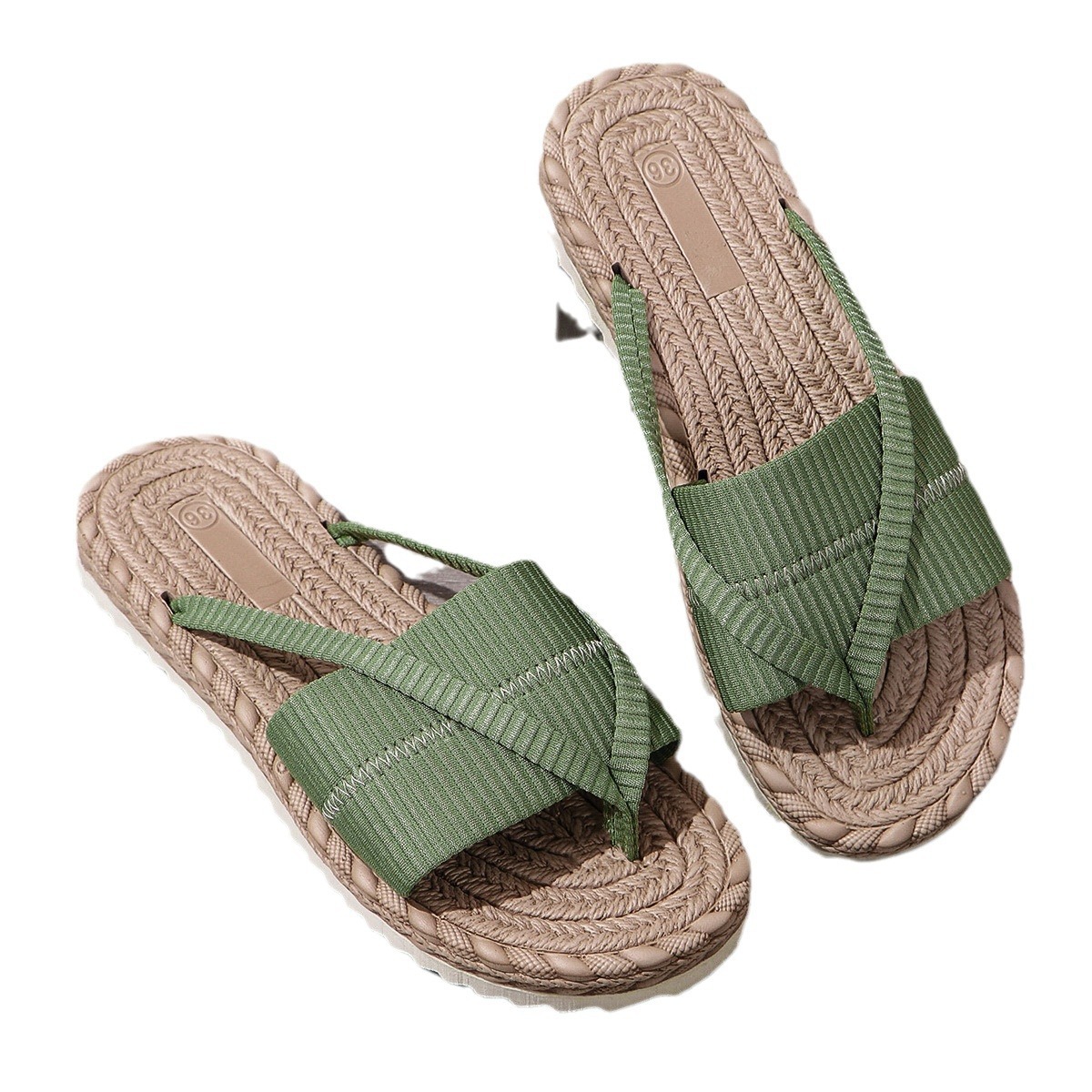 Women's Beach Vacation Sandals Fashion Toe-Strap Flip-Flops Slipper