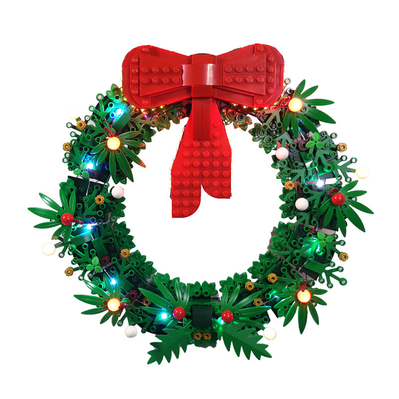 Building block lighting compatible with LEGO 40426 Christmas wreath holiday gift LED lights LEGO lights - Image 4