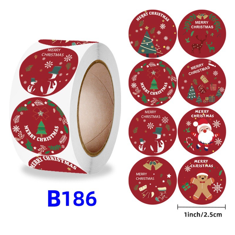 Christmas gift stickers decorative sealing sticker Merry Christmas Reward Self-adhesive labels Children's Day party - Image 6