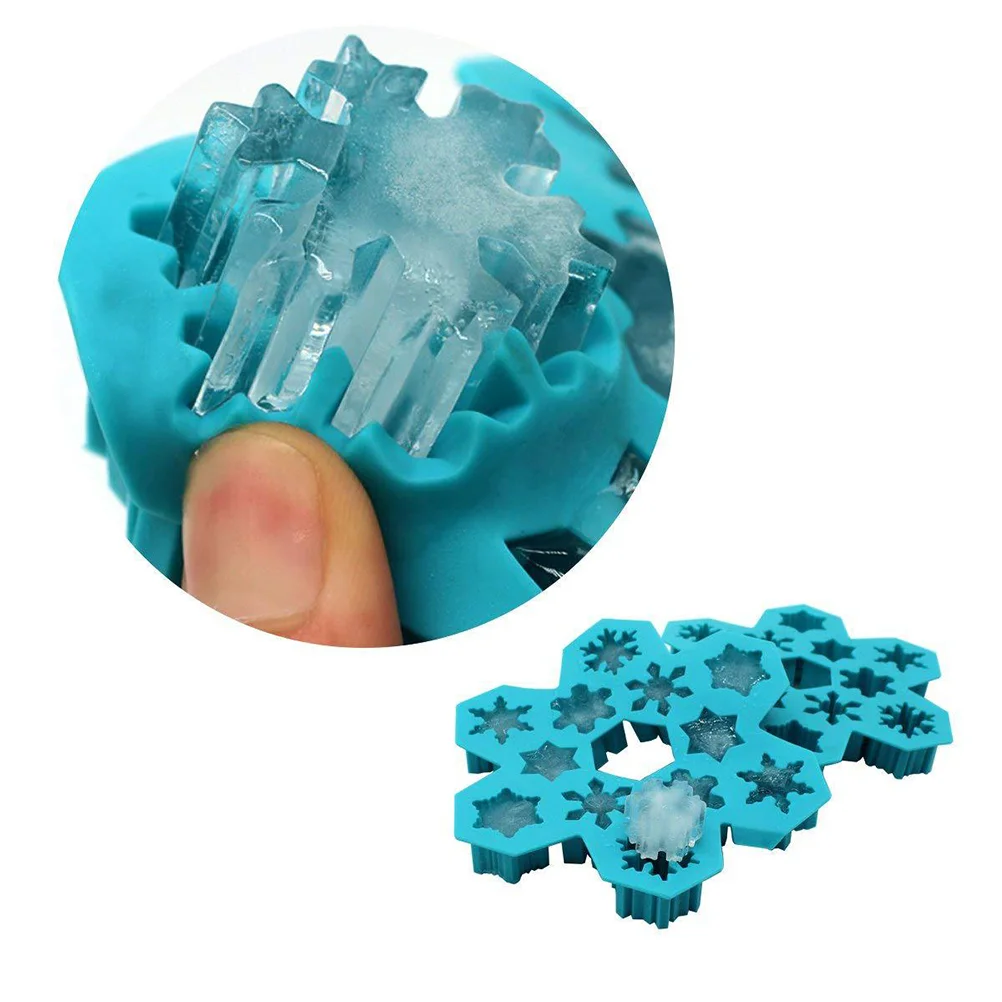 1 PCS Christmas Ice Molds Chocolate Snowflake Cookie Gummies Gummy Silicone Soap Biscuit - Image 5