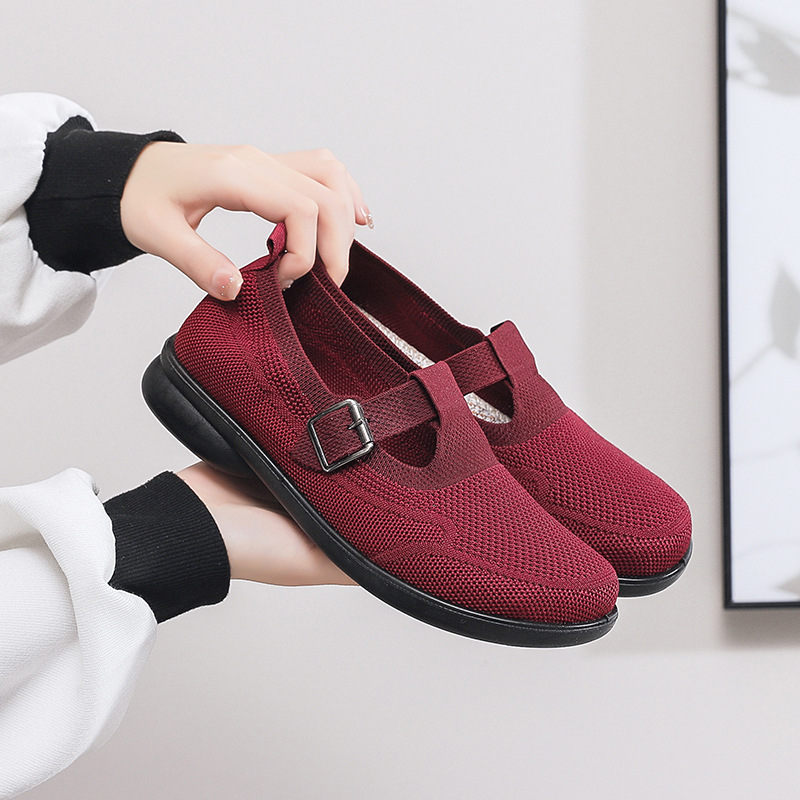Spring Old Beijing Cloth Shoes Breathable Middle-aged and Elderly Casual Shoes Mesh Anti-slip Soft Sole Slip-on - Image 7