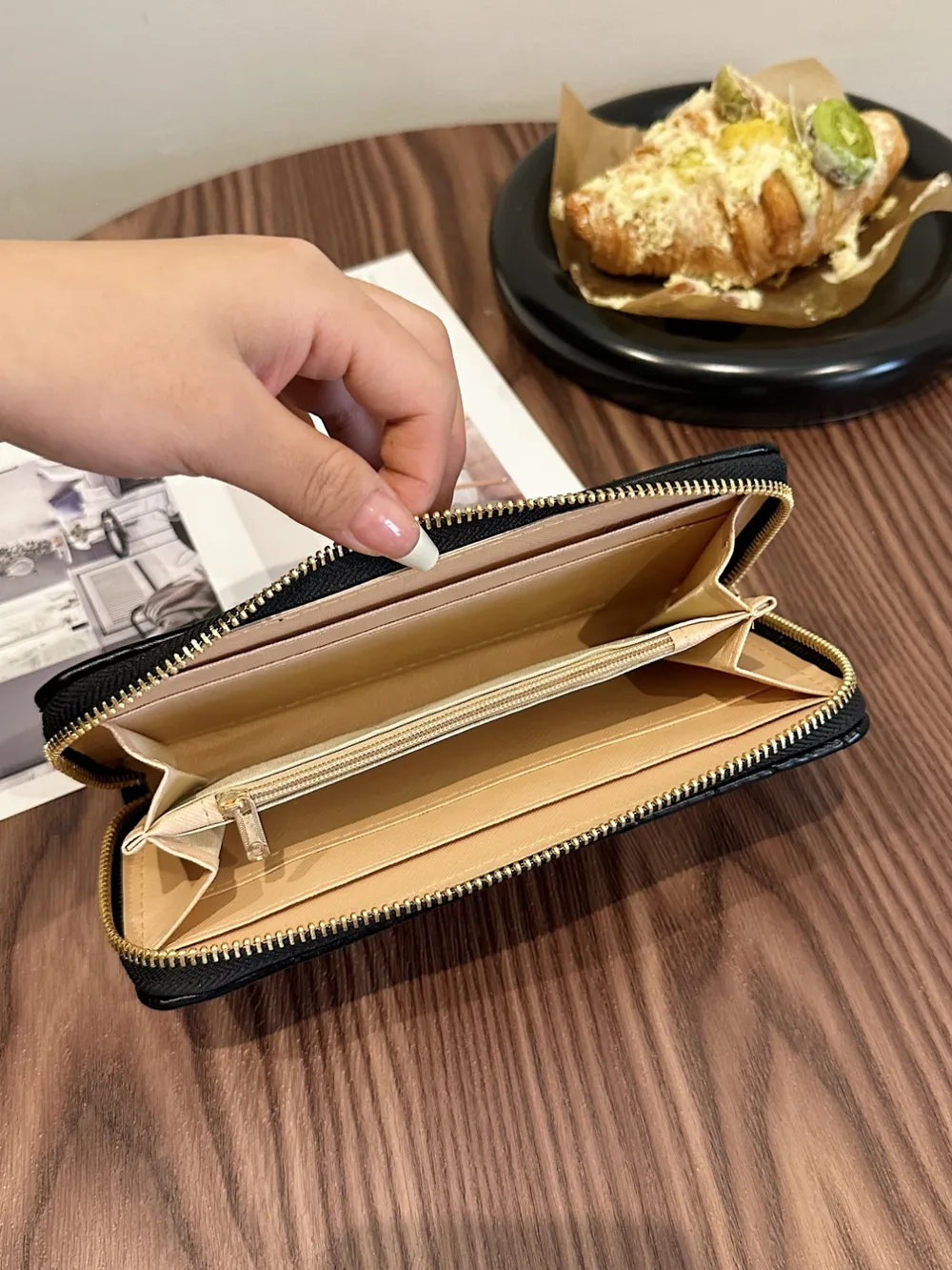PU Leather Solid Color Wallet - Image 14
