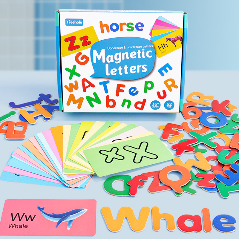 Children's Magnetic English Word Match Game Card with 26 English Letters Early Childhood Education Christmas Toy Gift - Image 6