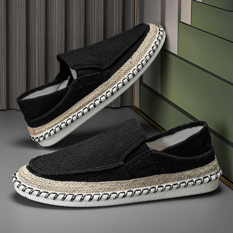 Fisherman Shoes Men's Breathable Cloth Shoes Hanfu Shoes Men's Casual Slip-On Loafers Driving Old Beijing Cloth Shoes - Image 2