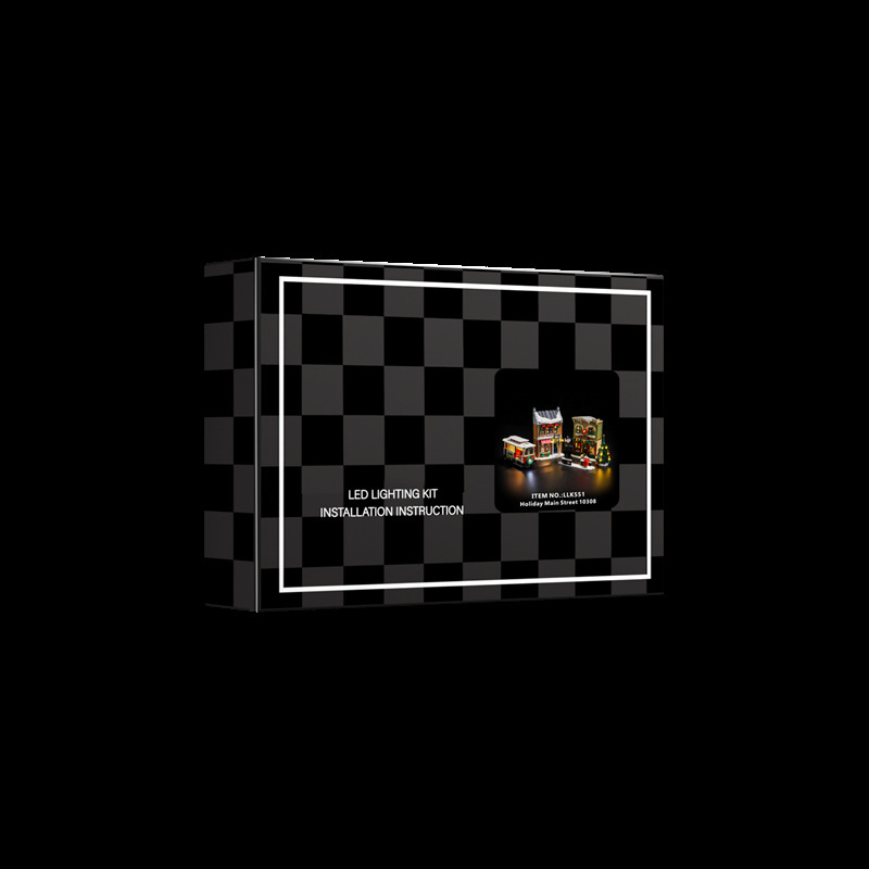 YEABRICKS is compatible with LEGO 10308 Festival Street building blocks, LED lighting, Christmas series toy lights - Image 5