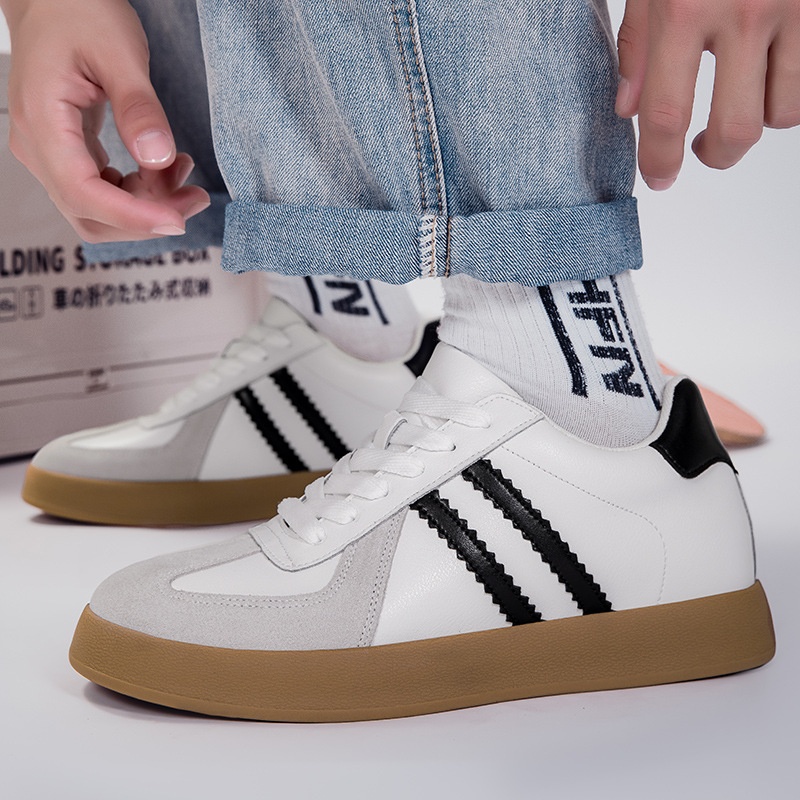 Invisible Height-Increasing Men's Shoes Derby Shoes Men's Daily Casual Shoes Fashion Sports Shoes Height-Increasing Shoes 8CM Sneakers - Image 3