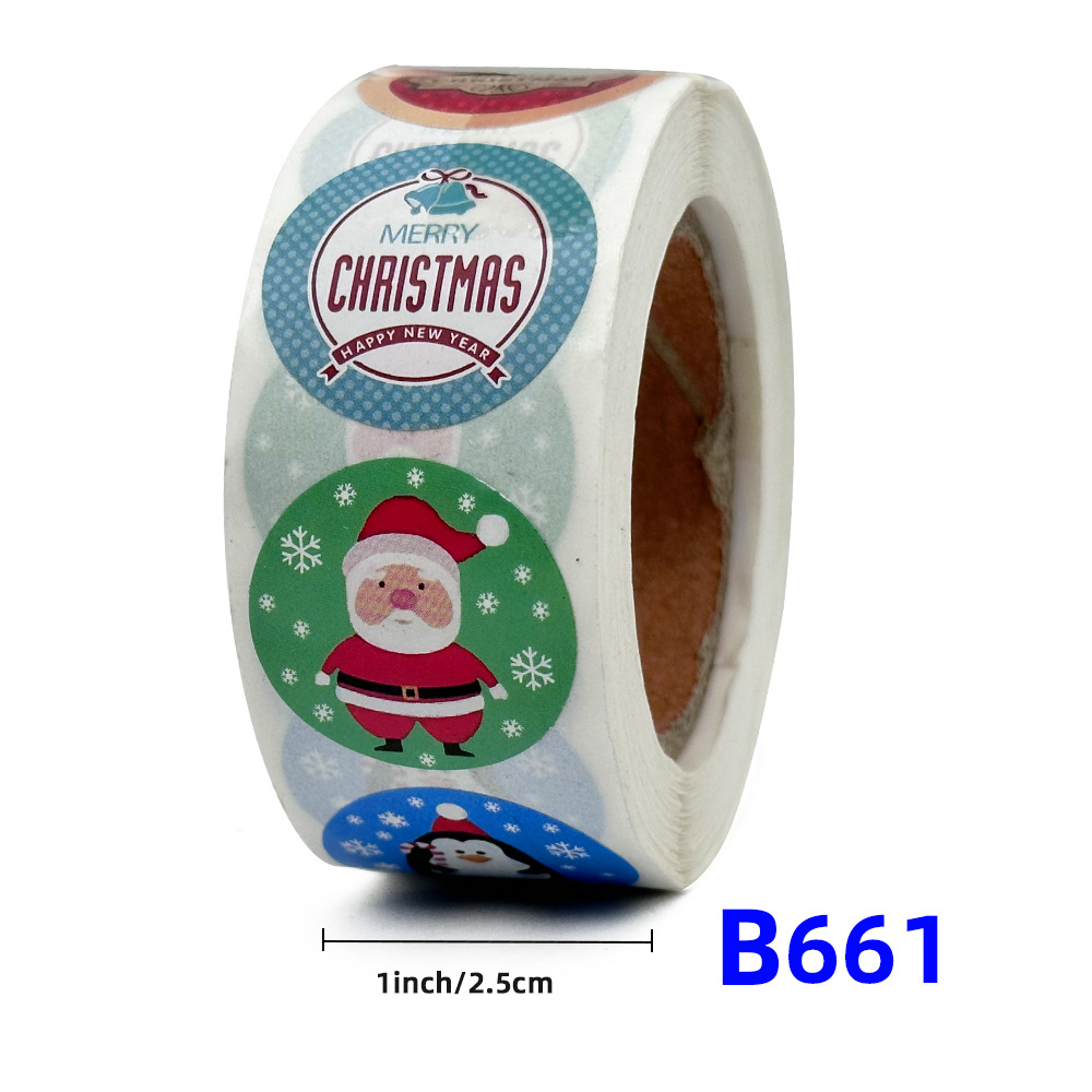 Christmas gift stickers decorative sealing sticker Merry Christmas Reward Self-adhesive labels Children's Day party - Image 8