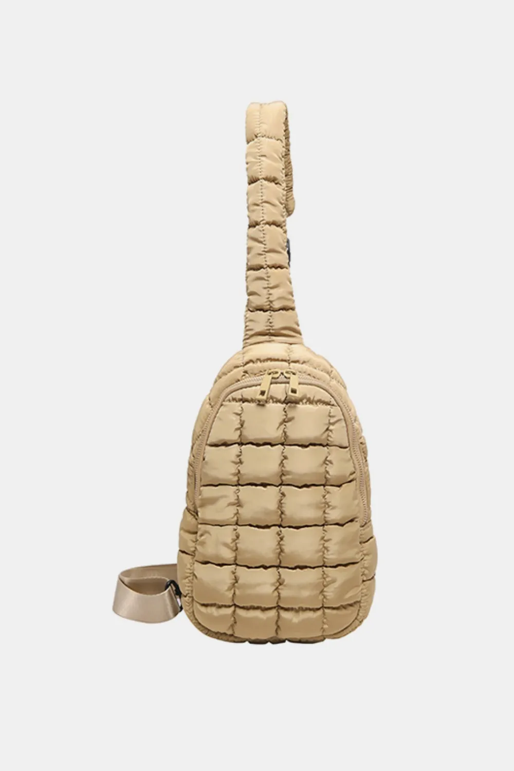 Quilted Nylon Crossbody Bag - Image 4