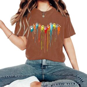 Love print new round neck short sleeved shirt