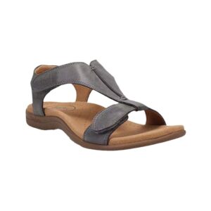 Flat bottomed arch massage Velcro one line casual beach sandals