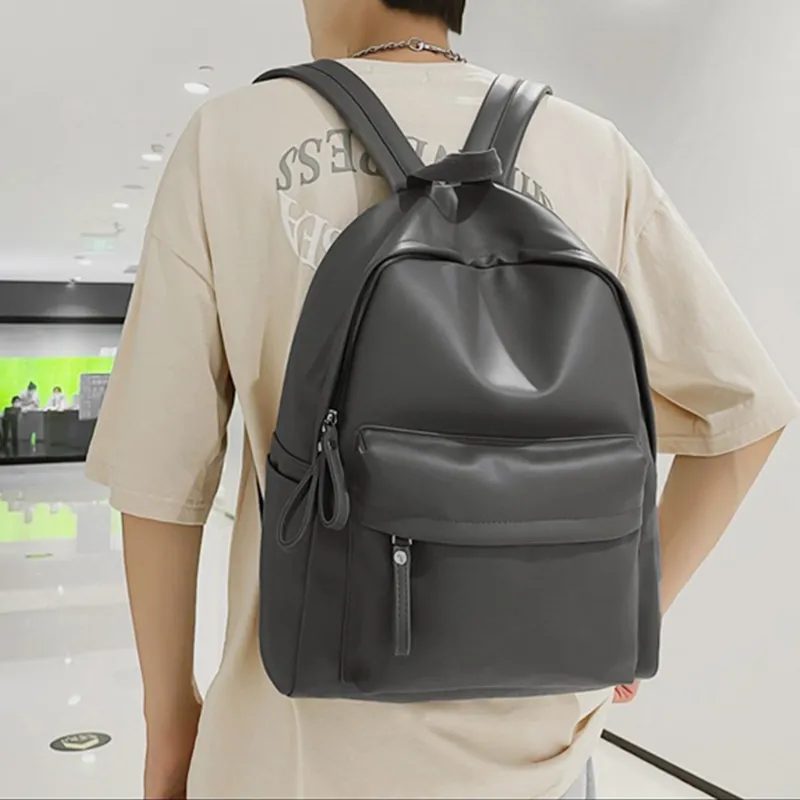 PU Leather Zip Backpack Bag - Image 12