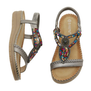 Sandals Bohemian rhinestone comfortable round head plus size