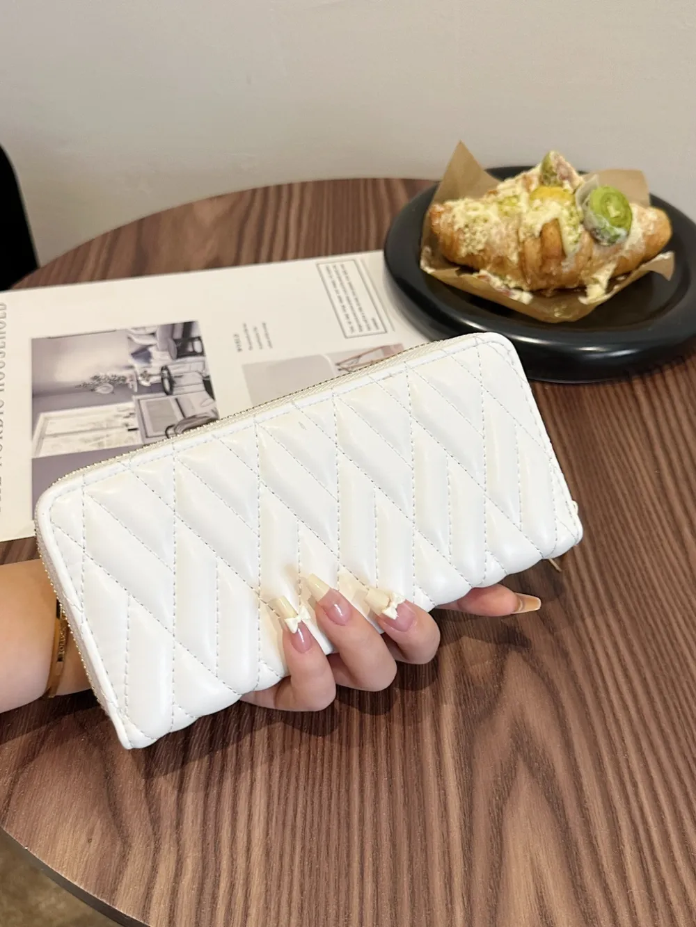 PU Leather Solid Color Wallet - Image 2