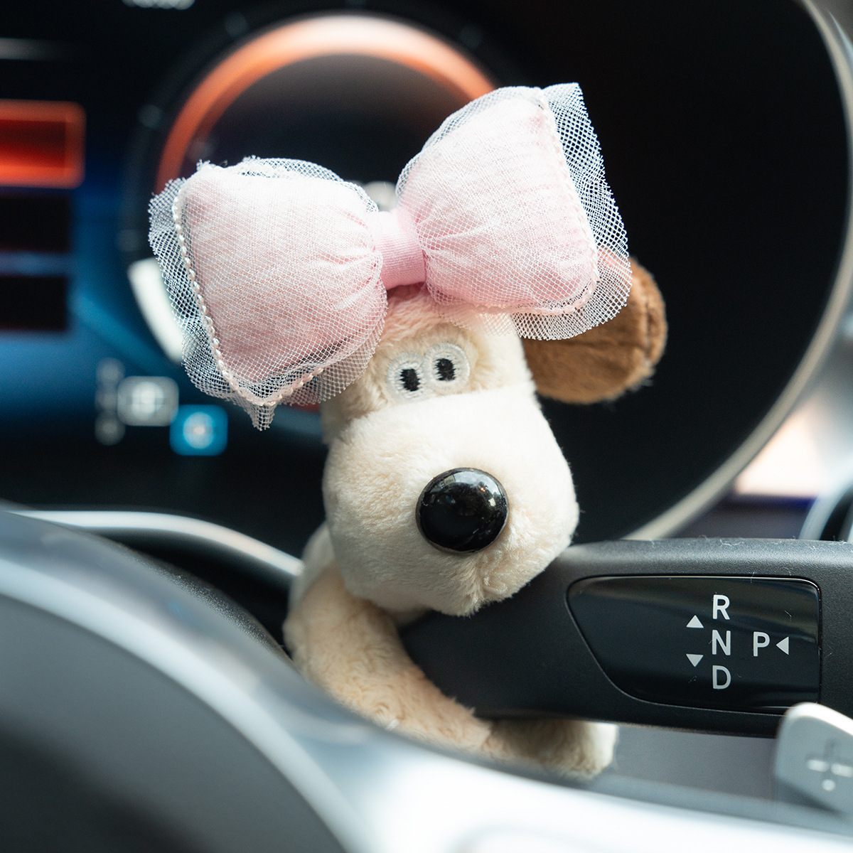 Car small ornaments cute head dog plush doll sentimental car interior decoration supplies - Image 10