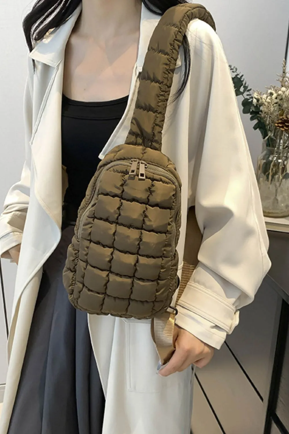 Quilted Nylon Crossbody Bag - Image 33