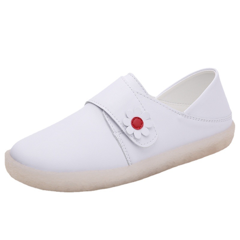 Cross-border nurse shoes women's soft-soled breathable deodorant non-tiring feet comfortable non-slip all-match velvet thick-soled leather medical worker - Image 5