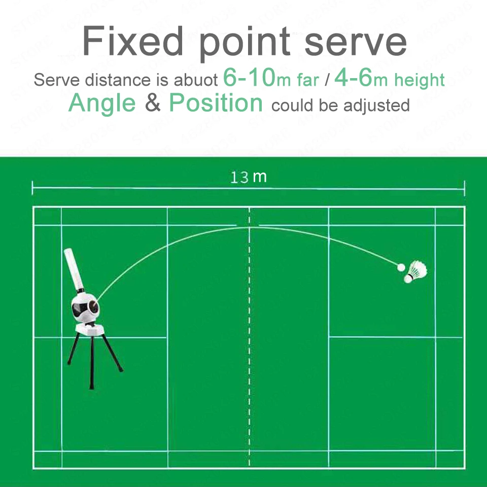 Automatic Badminton Service Machine Robot Adult Kid Gift Portable Outdoor Indoor Beginner Ball Pitching Practice Trainer Device - Image 3