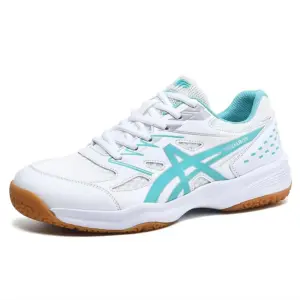 2025 Cyan Badminton Shoes Training Sports Shoes for Adult Kid Handball Golf Shoes Training Boys Wear Resistant Volleyball Shoes
