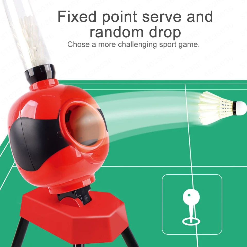 Automatic Badminton Service Machine Robot Adult Kid Gift Portable Outdoor Indoor Beginner Ball Pitching Practice Trainer Device - Image 2