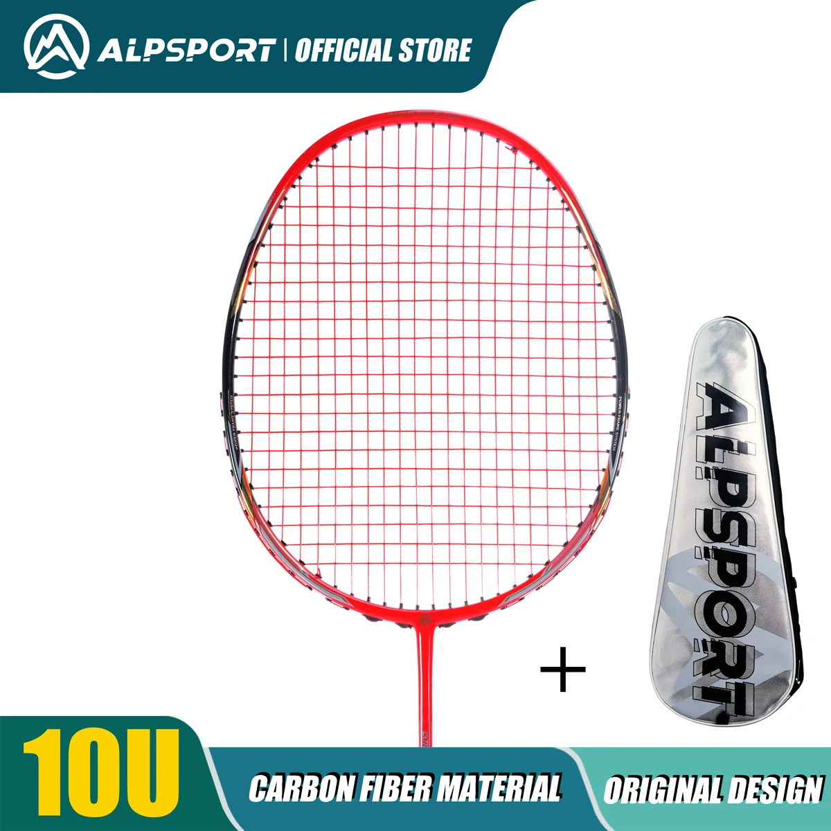 ALPSPORT AIR 10U Ultralight 52g T800 Badminton Racket Fast Rebound Lmported MAX 28LBS Carbon fiber + Titanium Badminton Racket - Image 17