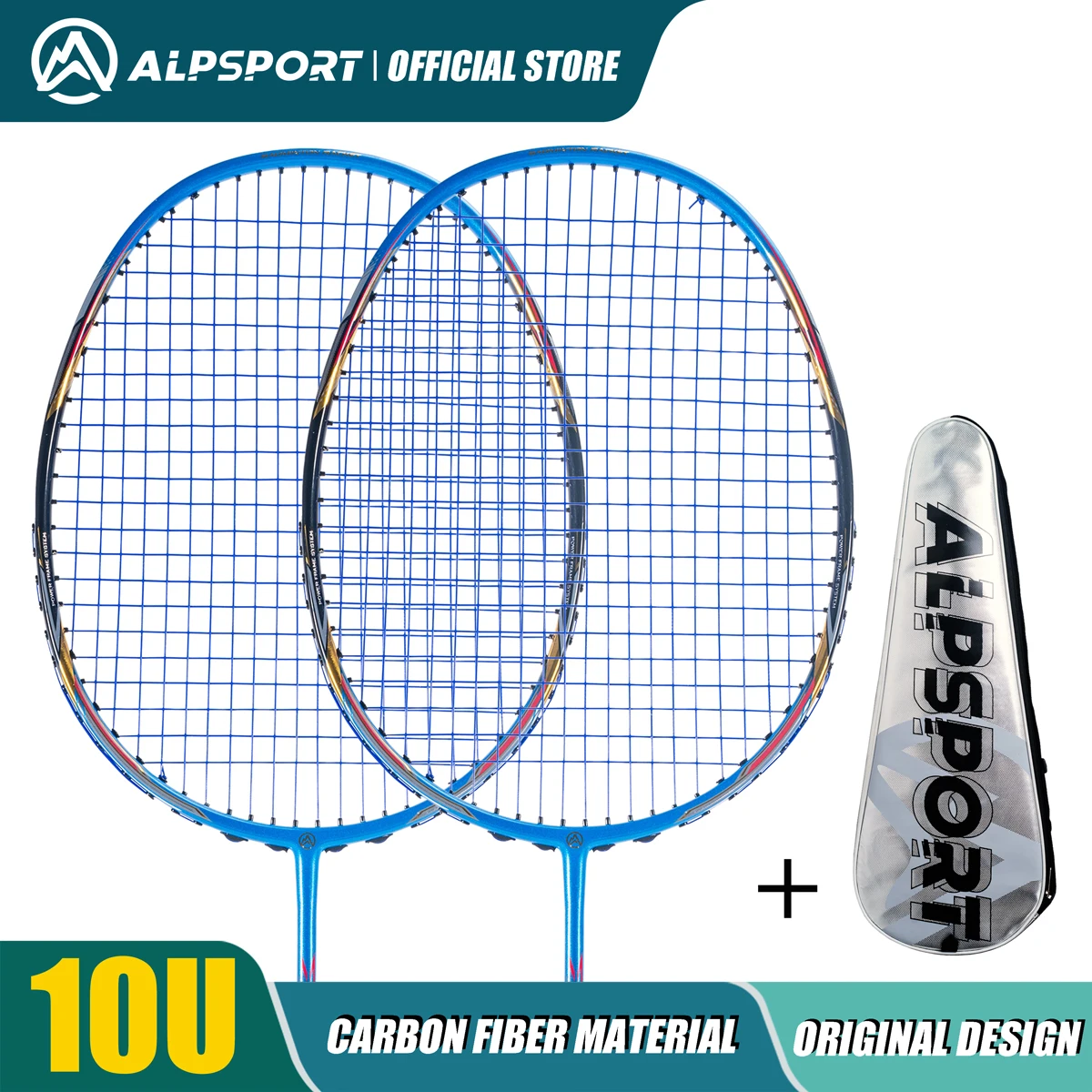 ALPSPORT AIR 10U Ultralight 52g T800 Badminton Racket Fast Rebound Lmported MAX 28LBS Carbon fiber + Titanium Badminton Racket - Image 15