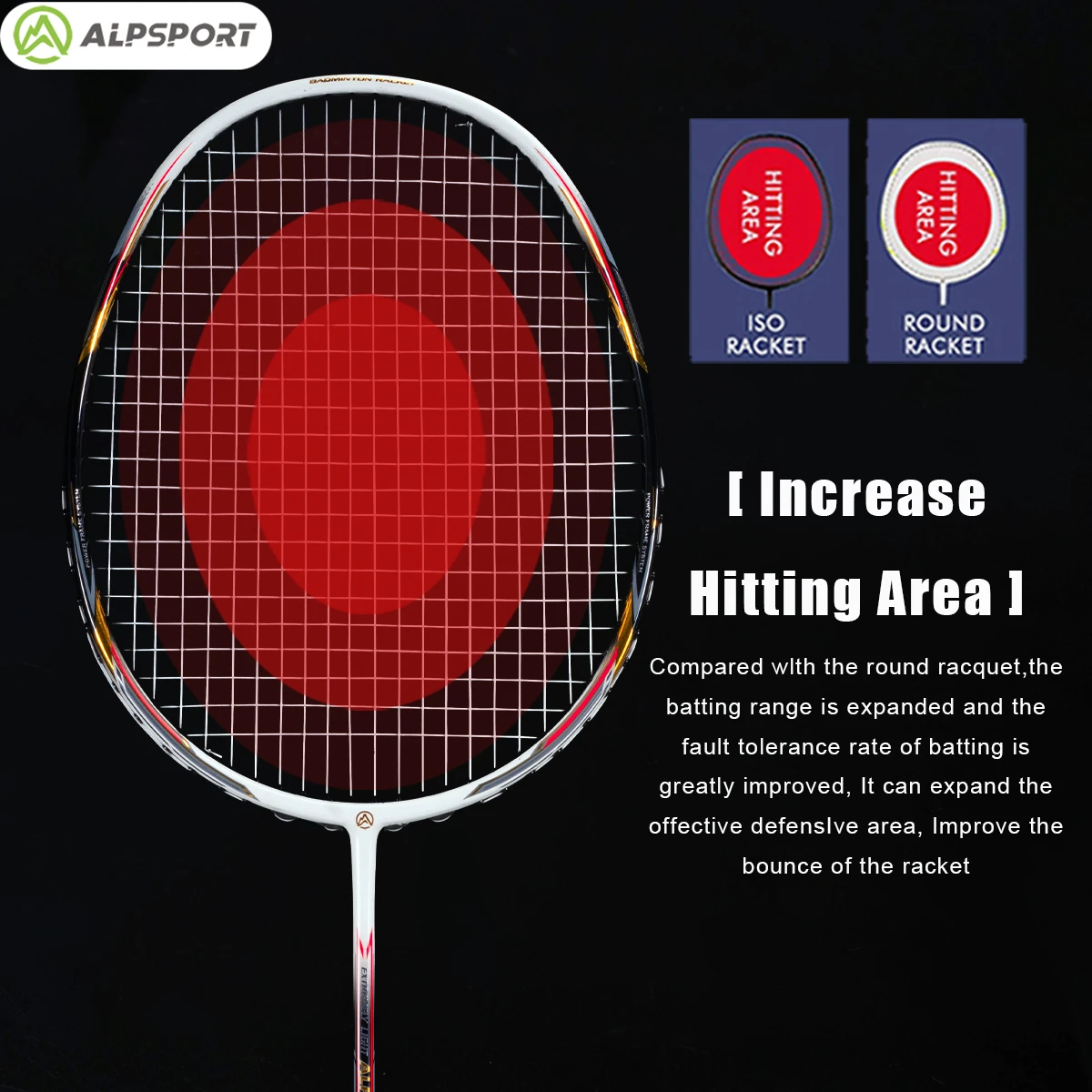 ALPSPORT AIR 10U Ultralight 52g T800 Badminton Racket Fast Rebound Lmported MAX 28LBS Carbon fiber + Titanium Badminton Racket - Image 3